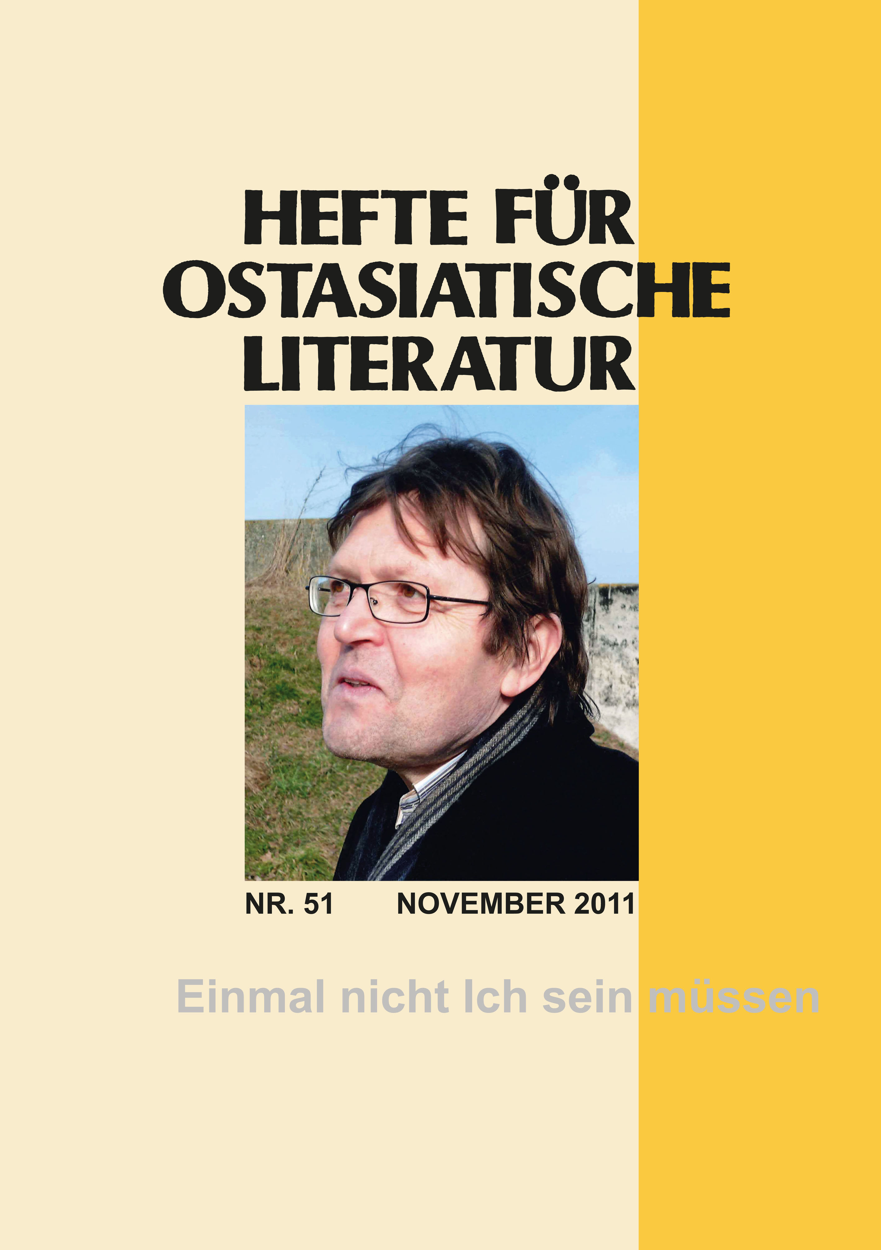 Hefte für ostasiatische Literatur 51