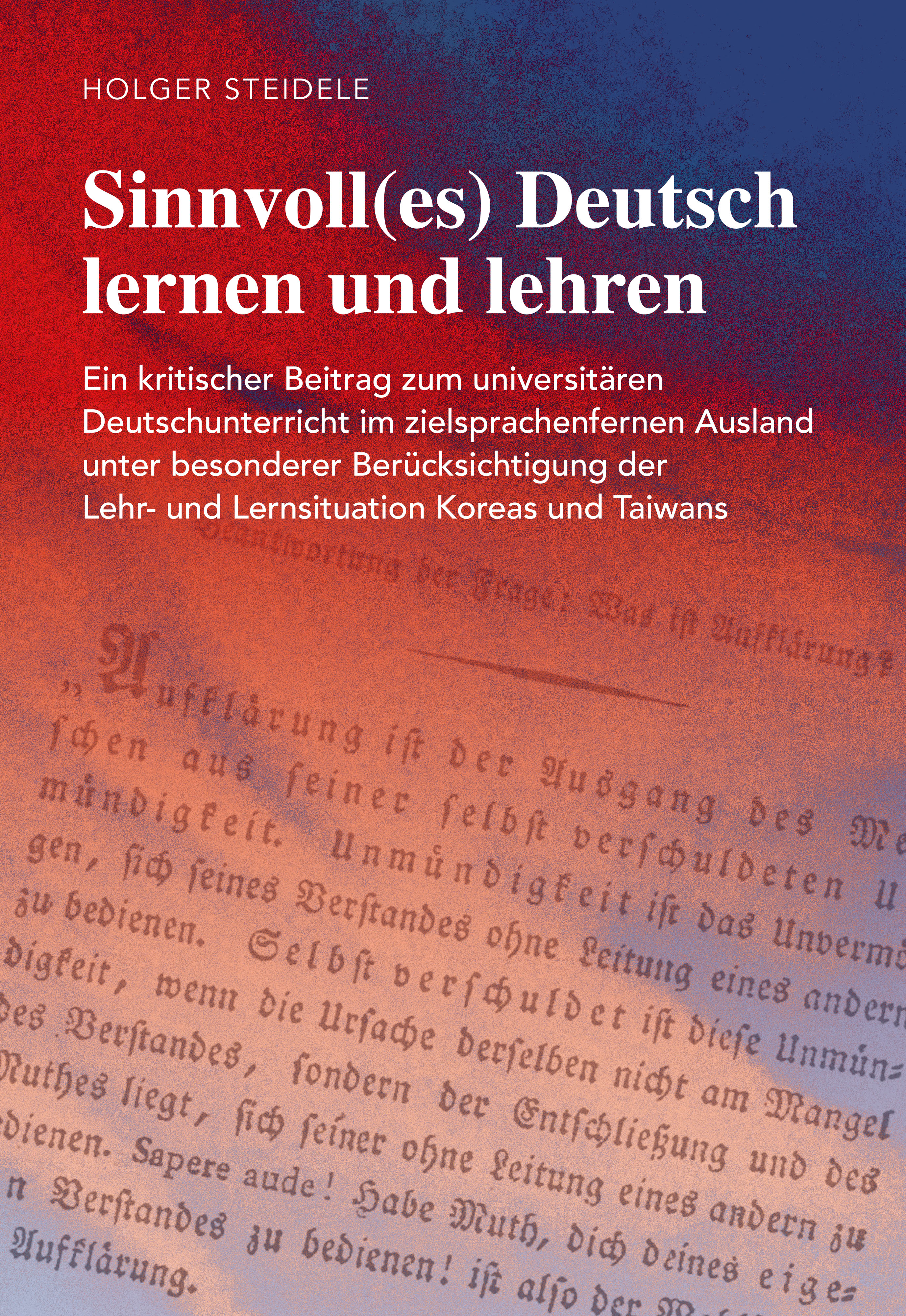 Sinnvoll(es) Deutsch lernen und lehren