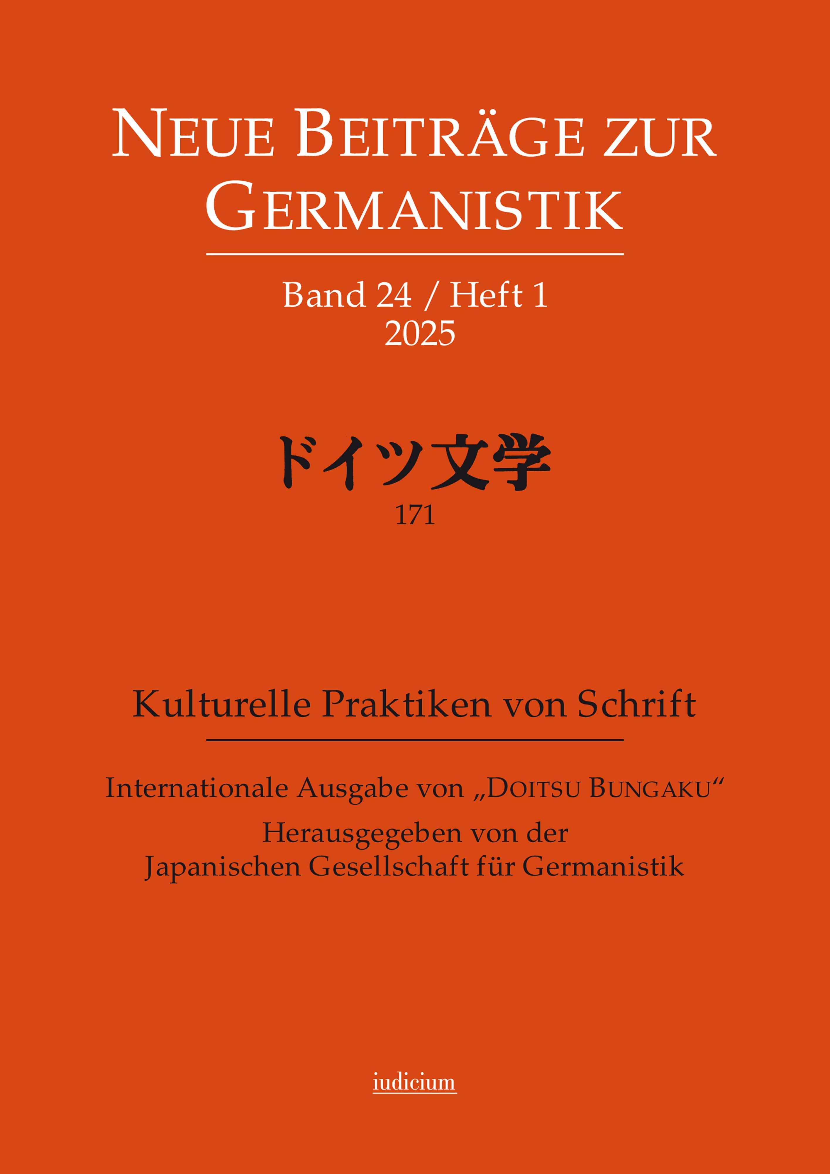 Neue Beiträge zur Germanistik, Band 24 / Heft 1 / 2025
