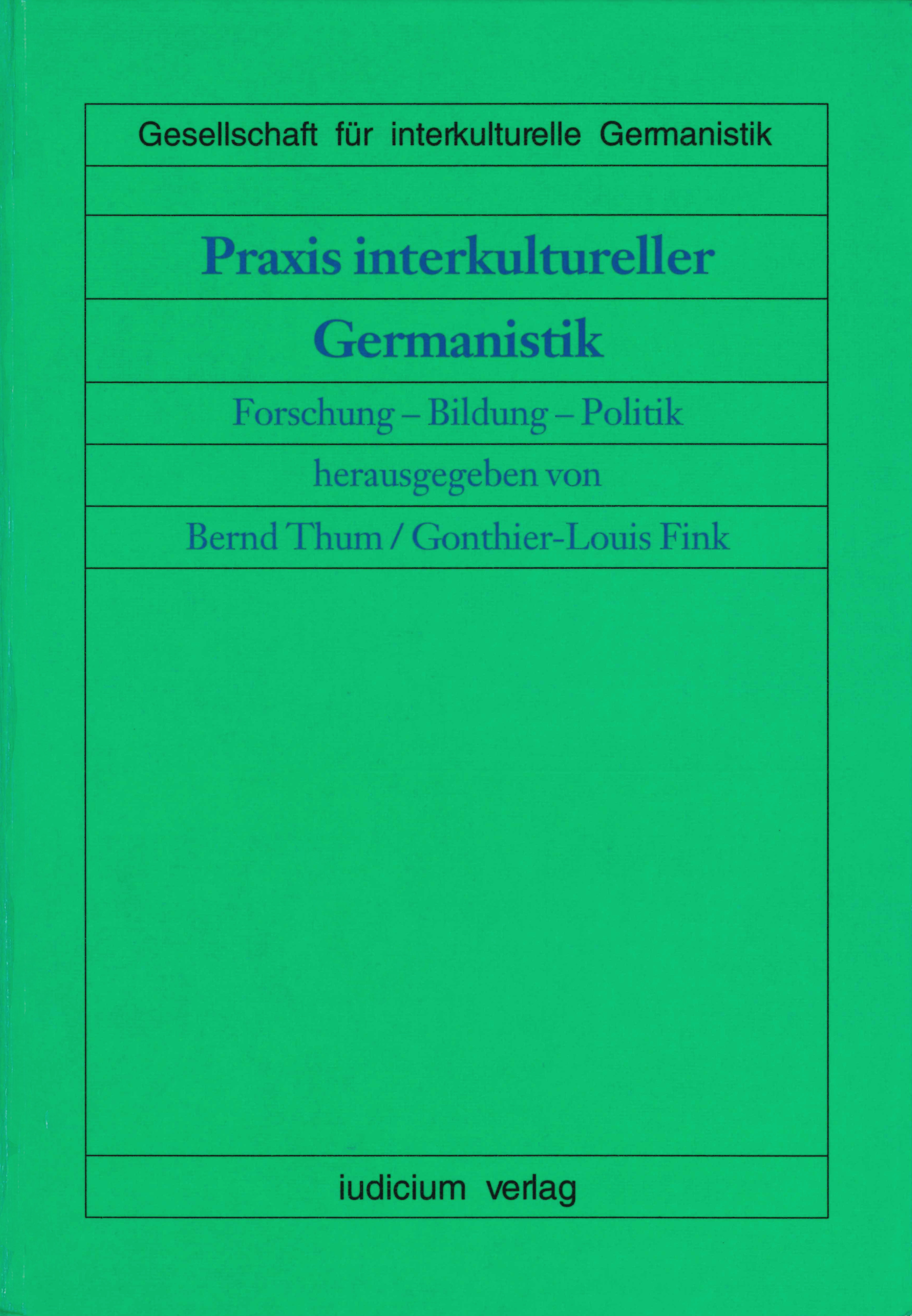 Praxis interkultureller Germanistik
