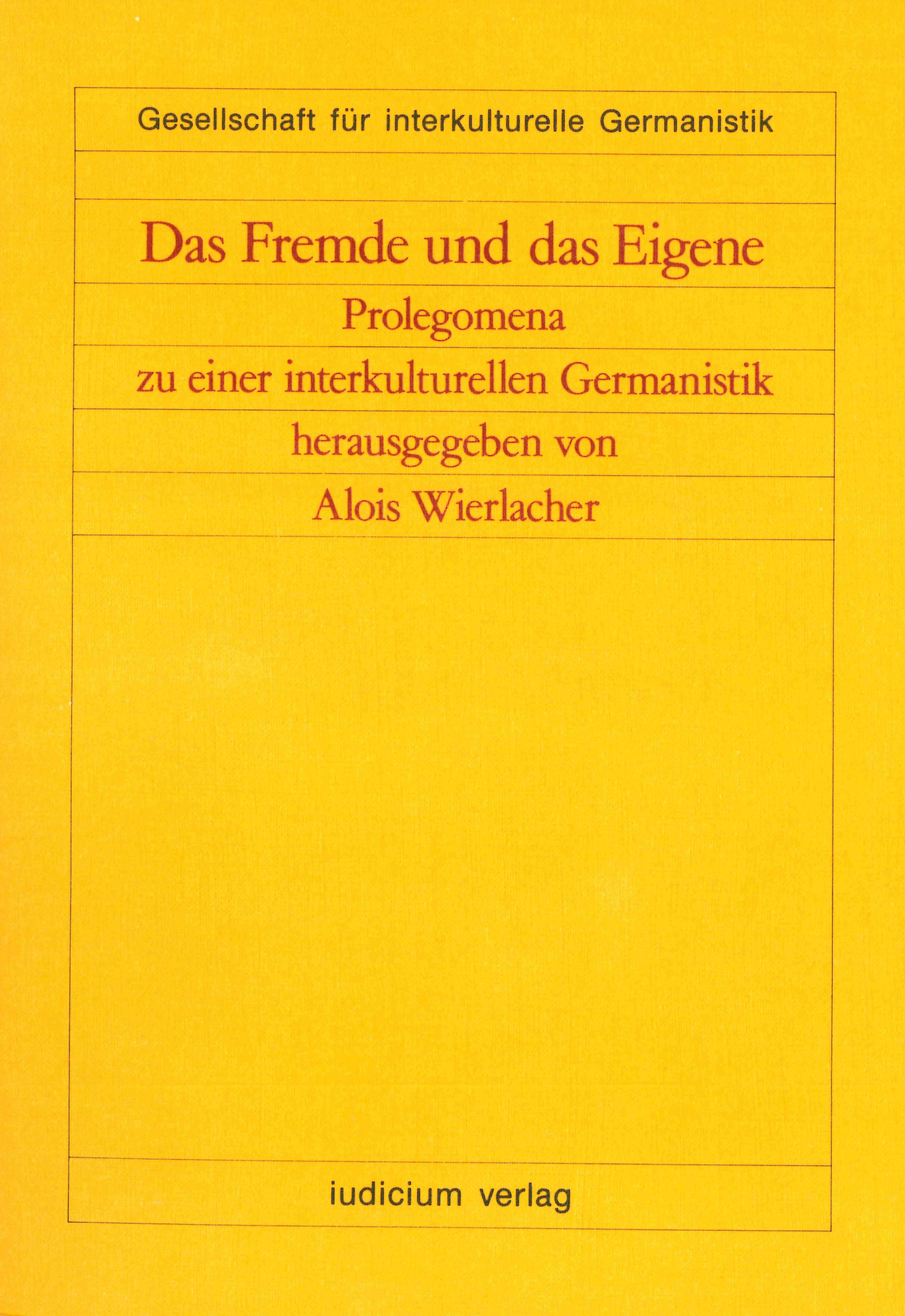 Das Fremde und das Eigene