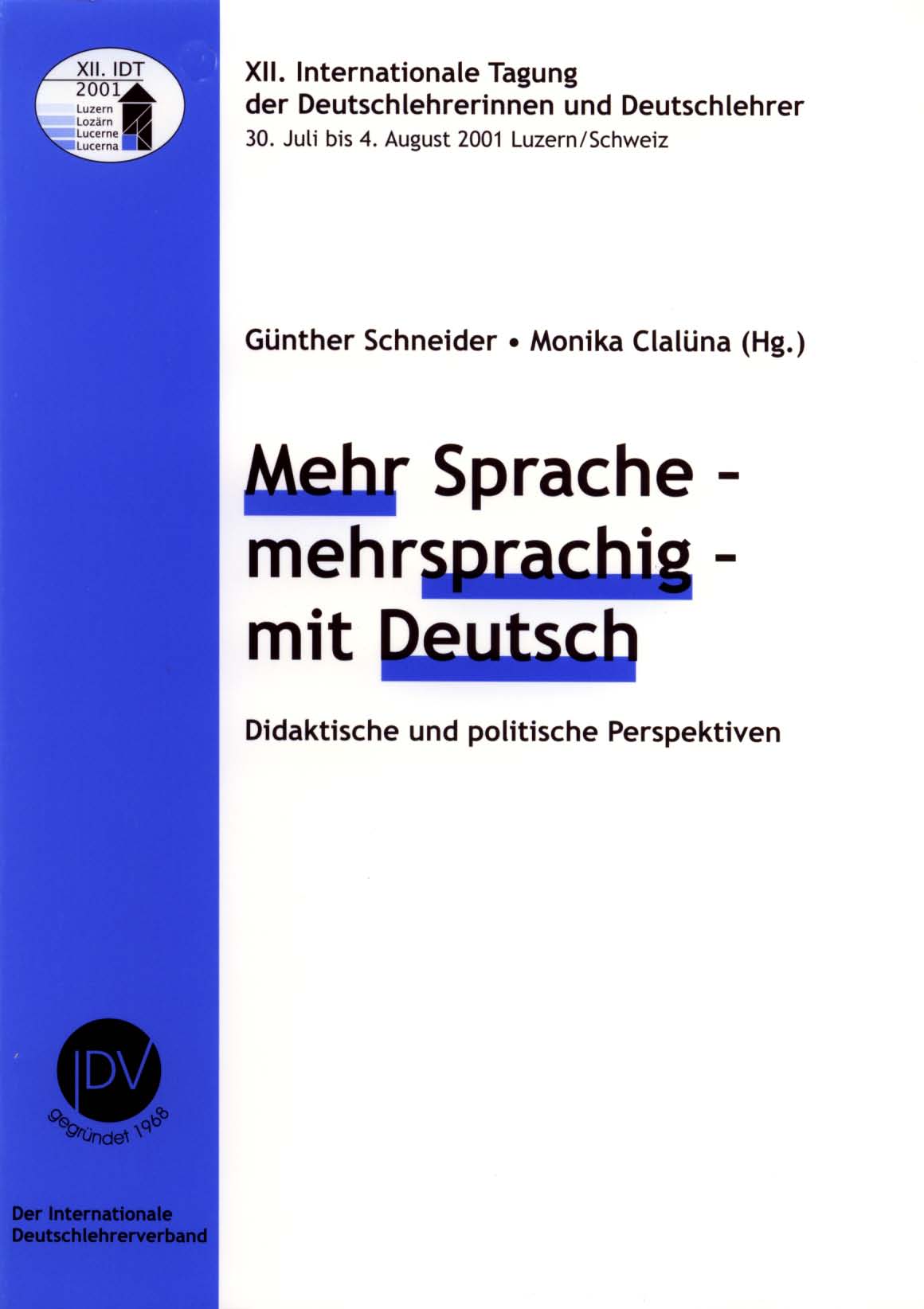 Mehr Sprache - mehrsprachig - mit Deutsch