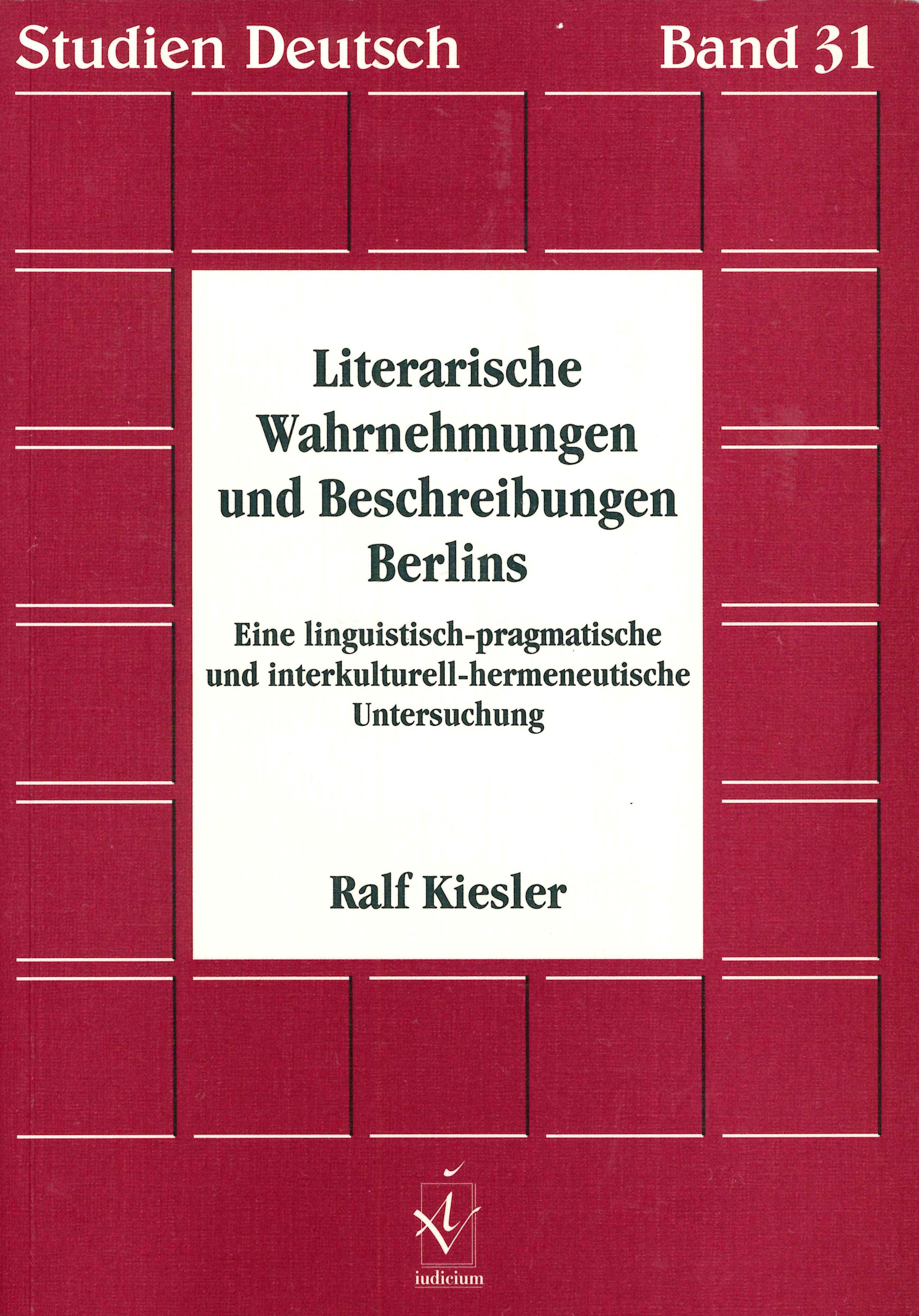 Literarische Wahrnehmungen und Beschreibungen Berlins