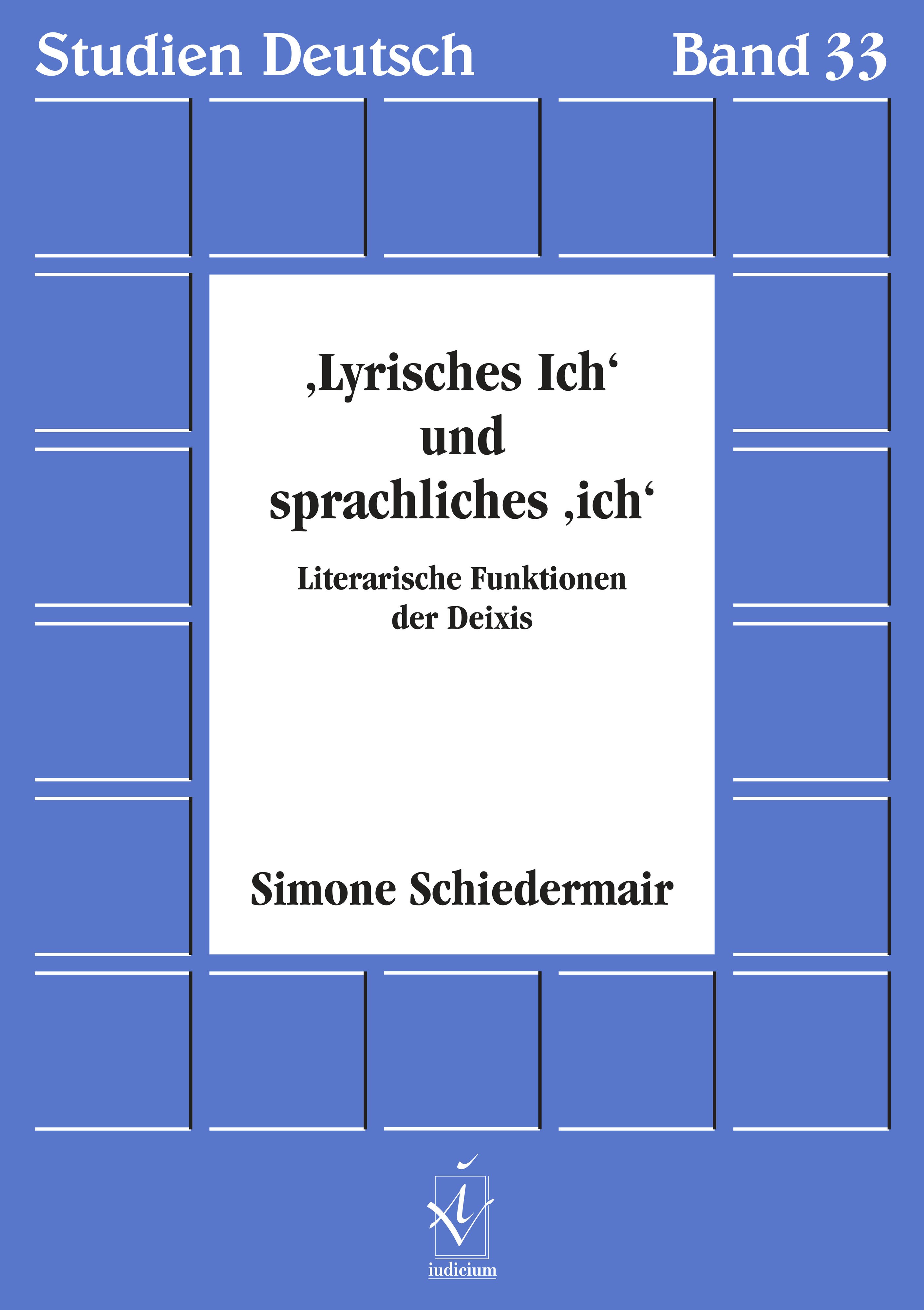 'Lyrisches Ich' und sprachliches 'Ich'