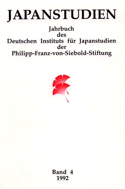 Japanstudien. Jahrbuch des Deutschen Instituts für Japanstudien, Band 4/1992