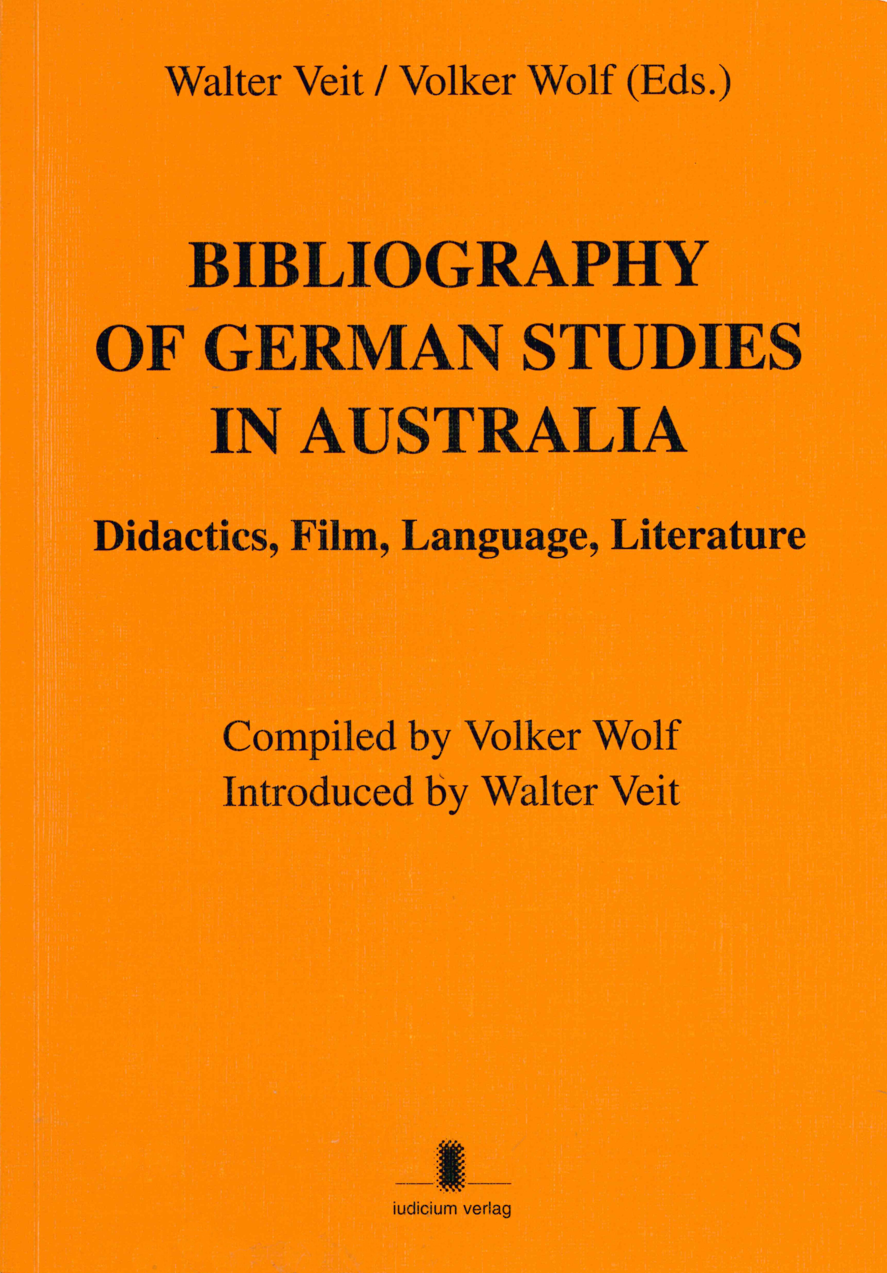 Bibliography of German Studies in Australia