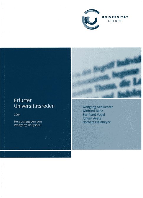 Erfurter Universitätsreden 2004
