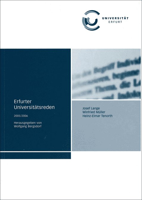 Erfurter Universitätsreden 2005/2006