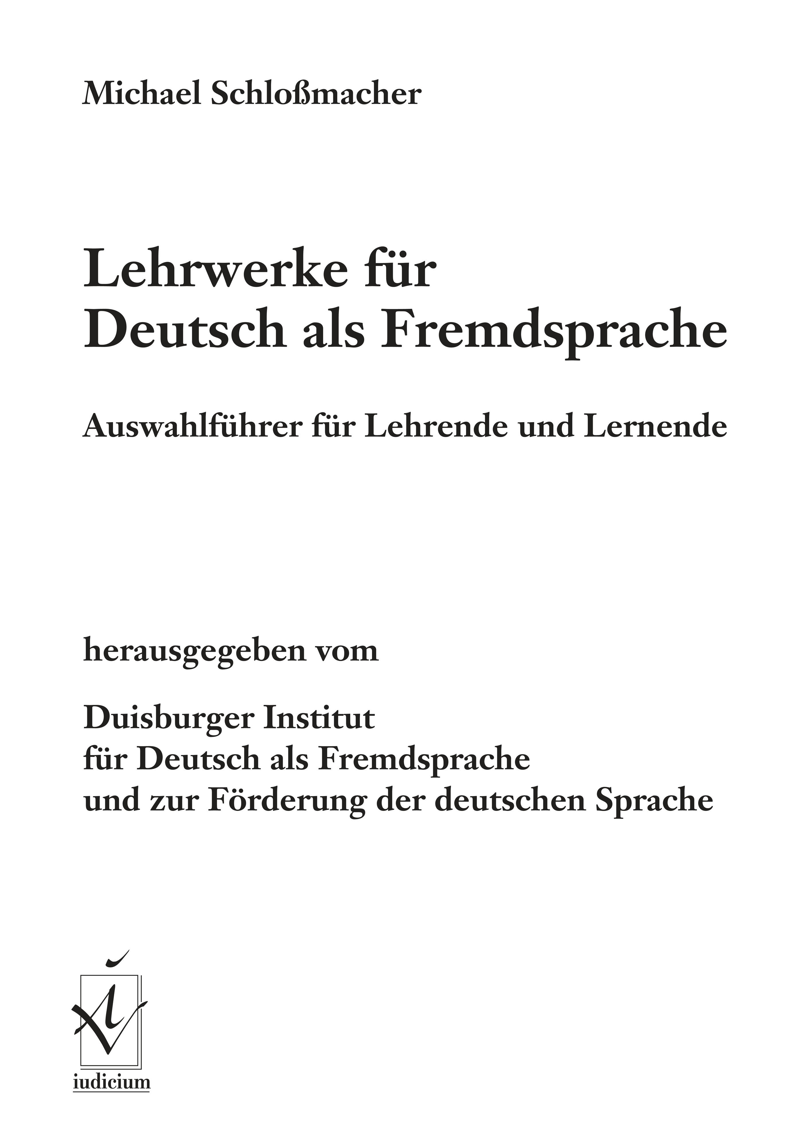 Lehrwerke für Deutsch als Fremdsprache