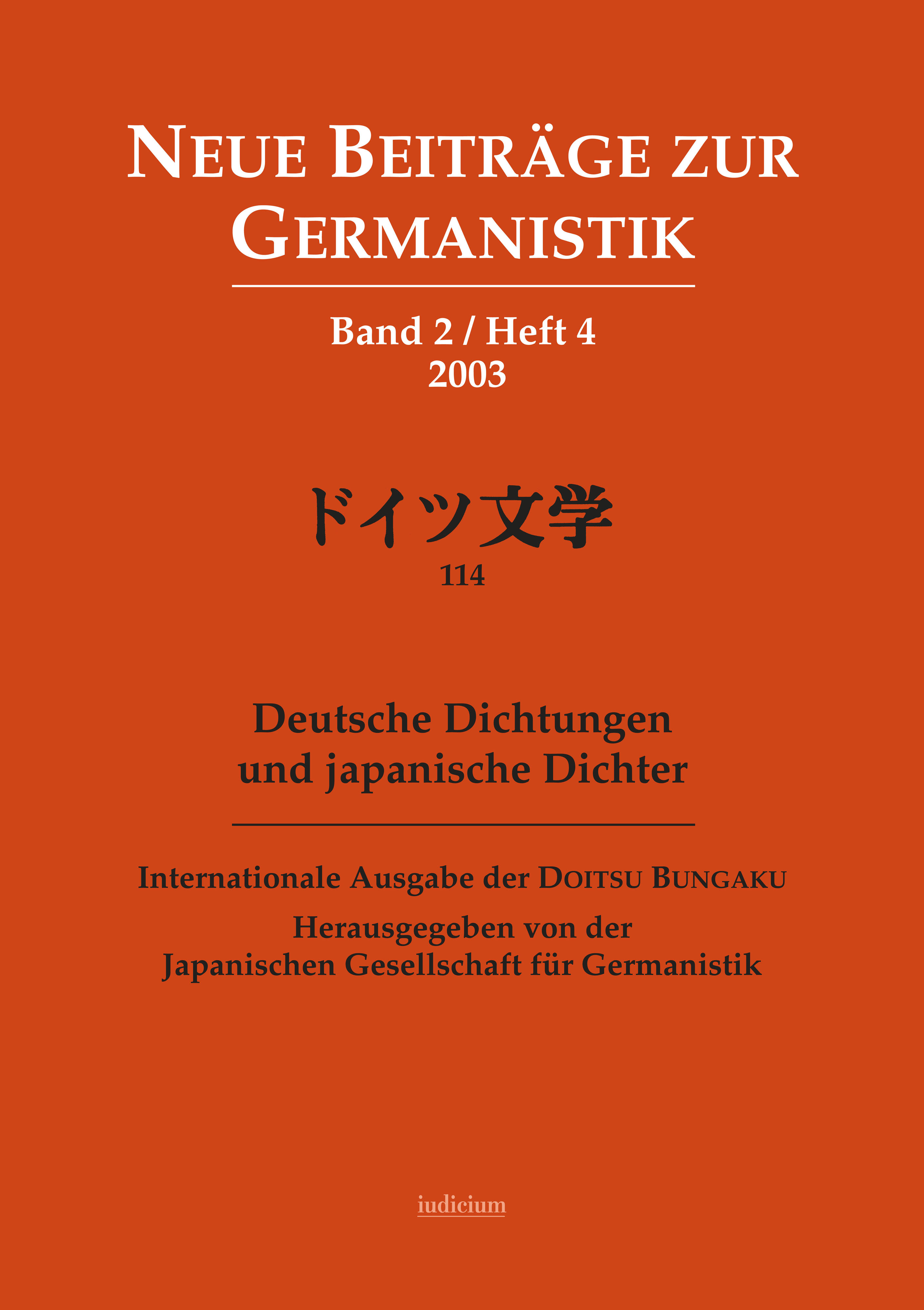 Deutsche Dichtungen und japanische Dichter